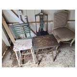 TABLES AND CHAIRS GROUP IN GARAGE