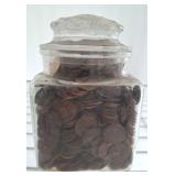 CANDY JAR OF PENNIES