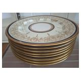 HEINRICH AND CO 22 KTGOLD TRIM DECORATIVE PLATES