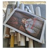 ASSORTED UNFRAMED PRINTS