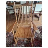 PINE SPINDLE BACK ANTIQUE CHAIR