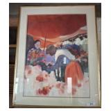 G DOBIE SIGNED PRINT 28X34