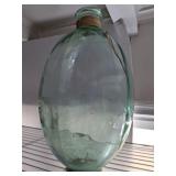 BLOWN GLASS DEMIJOHN 18IN