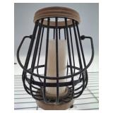 WROUGHT STYLE CANDLE LANTERN 13IN