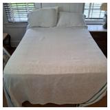 FULL SIZED BED AND BEDDING