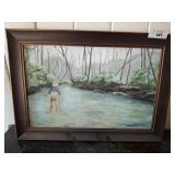 PAINTING SIGNED WILLIAM CLARK 24X17