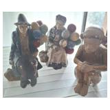 CHALK BALLON SELLERS TERRACOTA MOKEY FIGUIRNES