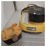 RYOBI CHARGER AND BATTERIES