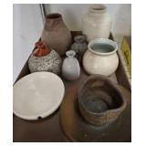 ASORTED VASES AND MISC