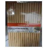BAMBOO CUTTING BOARD AND RUBBERMAID MAX BOX
