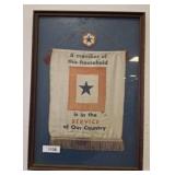 VINTAGE BLUE STAR SERVICE BANNER 17X24
