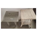 2 PATIO SIDE TABLES