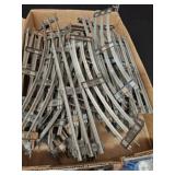 TRAY MODEL TRAIN TRACKS, SOME MARKED LIONEL