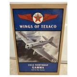 WINGS OF TEXACO PLANE