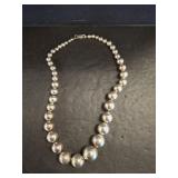 BEADED ASSORTED SIZED STERLING BRACELET