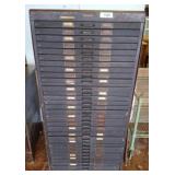 YAWMAN & ERBE MAP CABINET