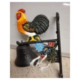CAST IRON CHICKEN BELL
