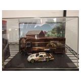 UPS NASCAR DIECAST COLLECTIBLES IN DISPLAY CASE