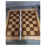 GAME SET W/ CHESS, BACKGAMMON, MISC