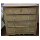 4 DRAWER DISTRESSED PAINTED CHEST
