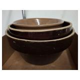 GLAZED CERAMIC MIXING BOWLS