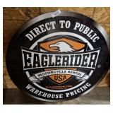 EAGLE RIDER WAREHOUSE SIGN ROUND