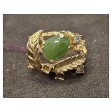 18K HGE JADESTONE RING