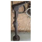 SHOE LAST ON HOMEMADE STAND  42 IN