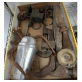 ANTIQUE TOOLS, HAMMERS, MISC