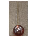 VINTAGE AMBER BALL STICK PIN