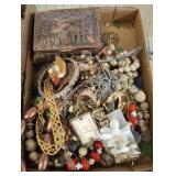 DRESSER BOX, COSTUME JEWELRY