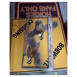 HOKIES METAL SIGN, BOBWHITE CROSSING SIGN,