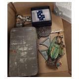 TINS, MEDALS, FIGURINES