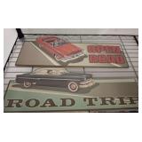 OPEN ROAD,ROAD TRIP WOODEN SIGNS