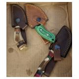 GROUP OF DAMASCUS KNIVES