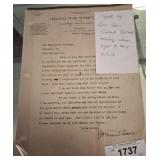 VINTAGE LETTER, PAPER