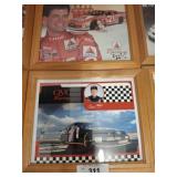 2PC NASCAR PICTURES FRAMED