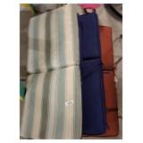 ASSORTED CHAIR CUSHIONS