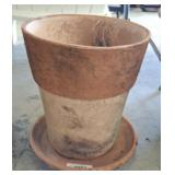 TERRACOTTA PLANTER W/ SAUCER