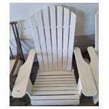 WOODEN ADIRONDAK STYLE CHAIR