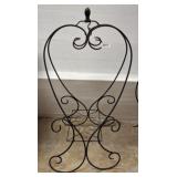 WROUGHT IRON FREESTANDING PLANT RACK 36IN