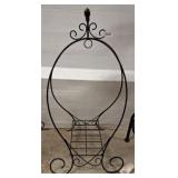 WROUGHT IRON FREESTANDING PLANT RACK 36IN