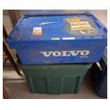 2 STORAGE CONTAINERS W/ LIDS