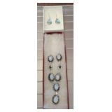 NECKACE AND EARRINGS MARKED 925