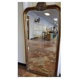 GOLD GILT BEVELED MIRROR FULL LENGTH