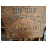 ANTIQUE WOODEN CASH BOX