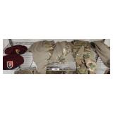 ARMY LARGE LS SHIRTS AND BERETS