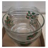 CHRISTMAS BOWLS, REFRIGERATOR DISHES