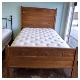 HIGH BACK QUEEN BED-HEAD, FOOT, RAILS,