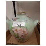 DOUBLE EAR FLORAL GINGER JAR